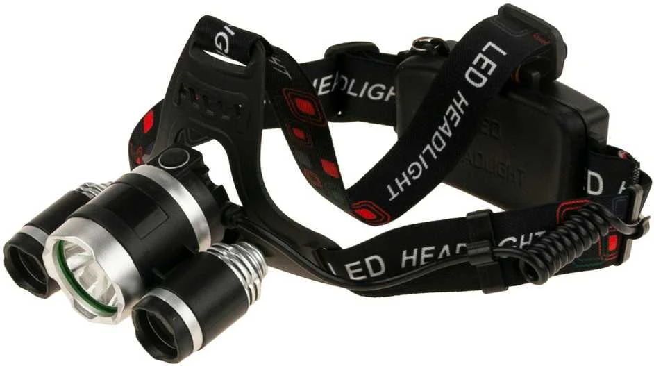 Galvos žibintas 3 x CREE LED