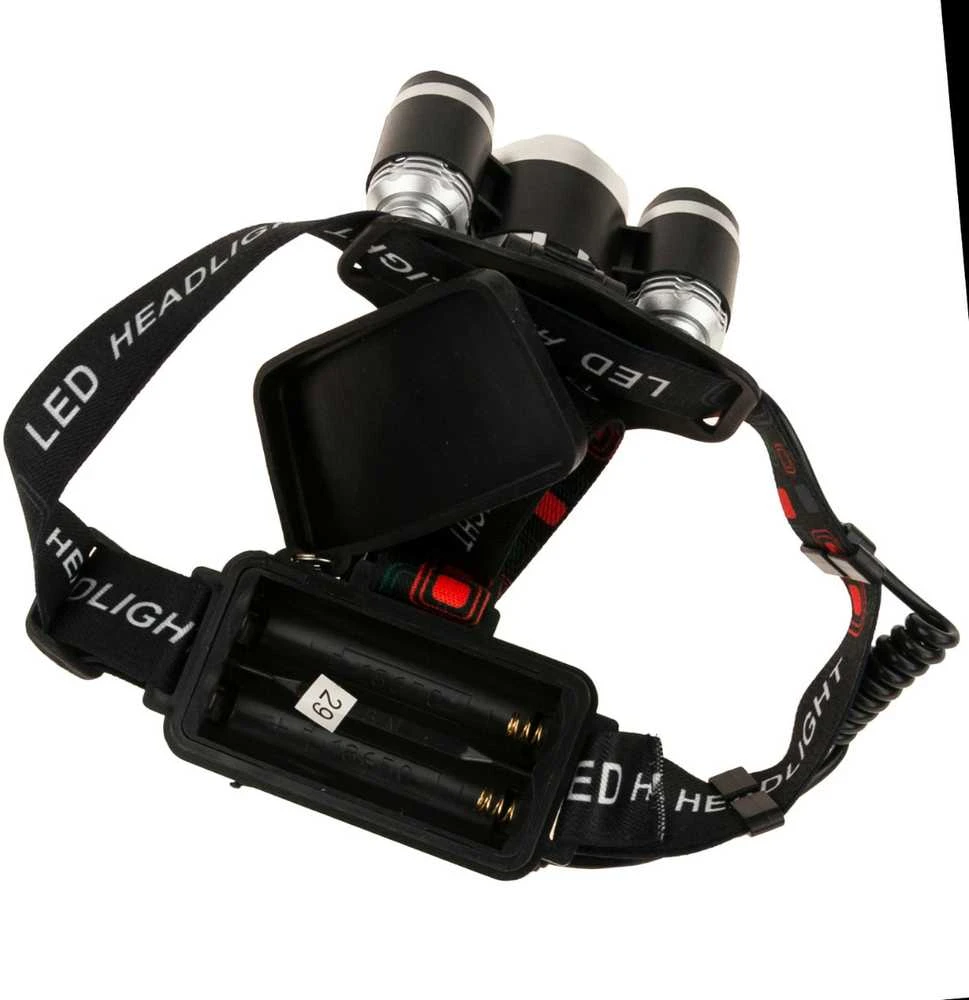 Galvos žibintas 3 x CREE LED