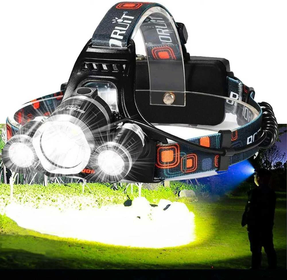 Galvos žibintas 3 x CREE LED