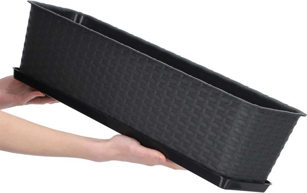 Gėlių vazonas Ratolla Case, 59 cm, antracito