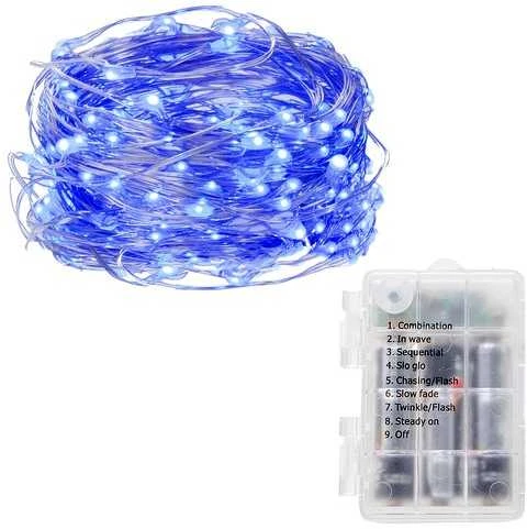 Girlianda 100 LED MicroLED su pultu "Smart", mėlyna