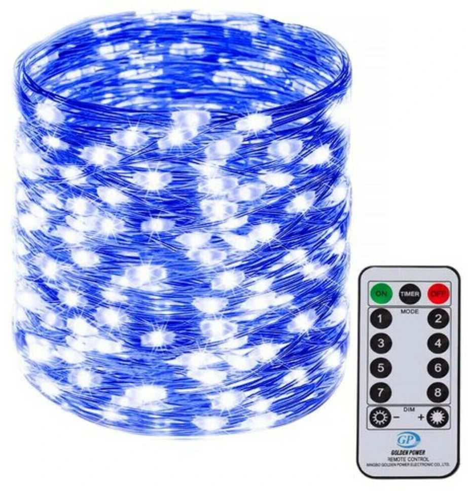 Girlianda 100 LED MicroLED su pultu "Smart", mėlyna