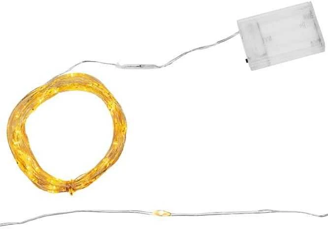 Girlianda 100 LED, šiltai balta