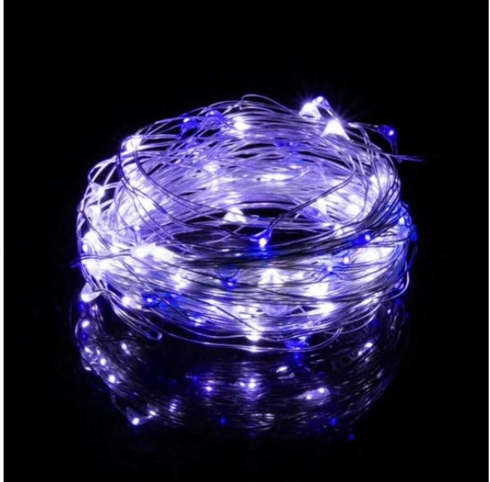 Girlianda 20 LED MicroLED "Smart", šaltai balta/mėlyna
