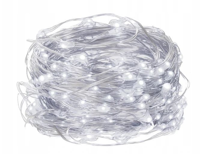 Girlianda 300 LED, šalta balta