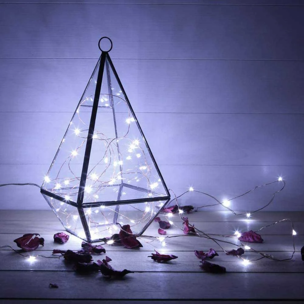 Girlianda 300 LED, šalta balta