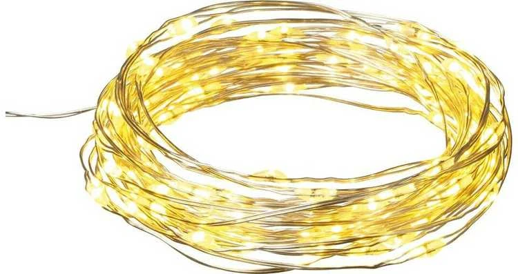 Girlianda 40 LED, šilta balta
