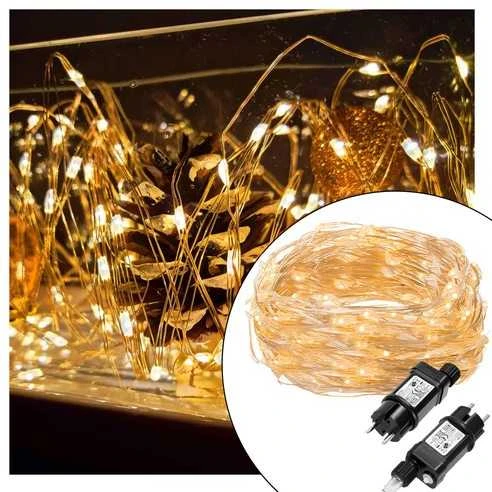 Girlianda 480 LED MicroLED "Smart", šiltai balta, 48 m