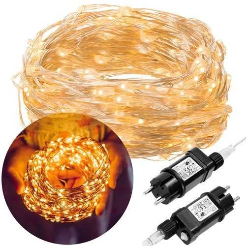 Girlianda 480 LED MicroLED "Smart", šiltai balta, 48 m