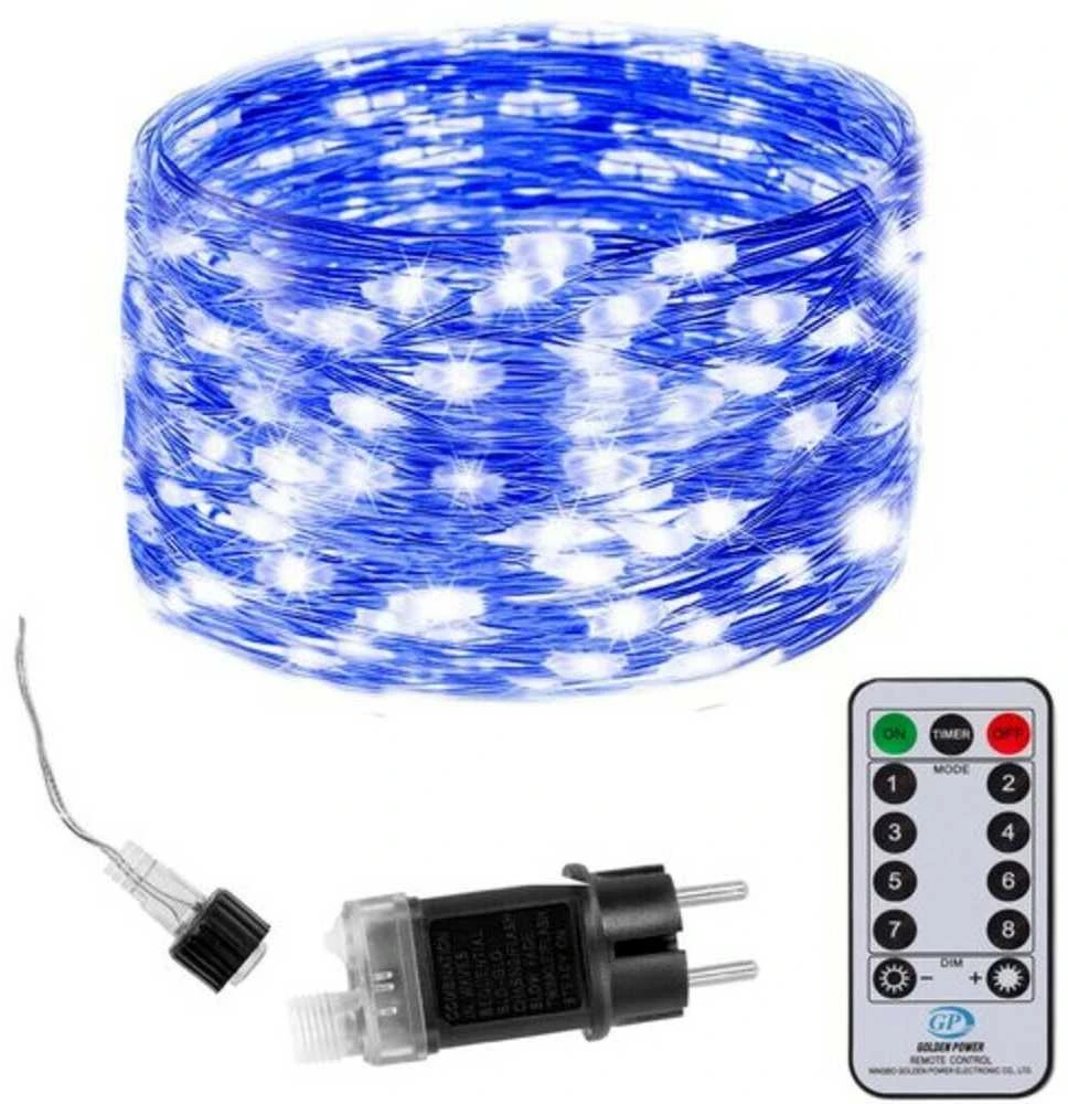 Girlianda 480 LED MicroLED su pultu "Smart", mėlyna, 48 m
