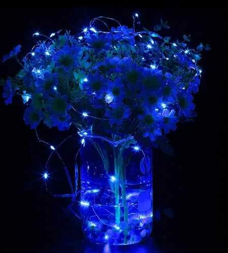 Girlianda 480 LED MicroLED su pultu "Smart", mėlyna, 48 m