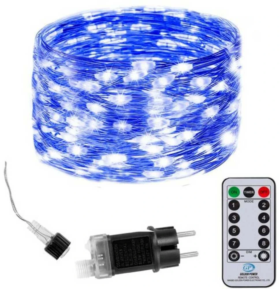Girlianda 480 LED MicroLED su pultu "Smart", mėlyna, 48 m
