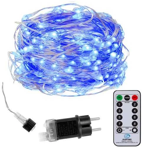 Girlianda 480 LED MicroLED su pultu "Smart", mėlyna, 48 m
