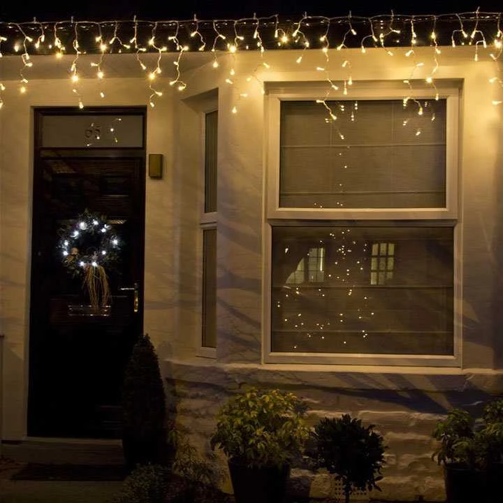 Girlianda 500 LED, varveklis, šiltai balta