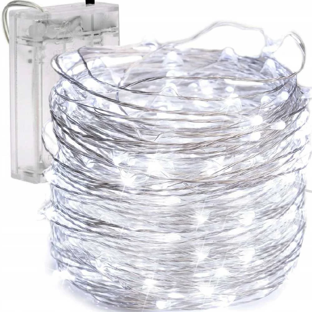 Girlianda 80 LED Micro, šalta balta