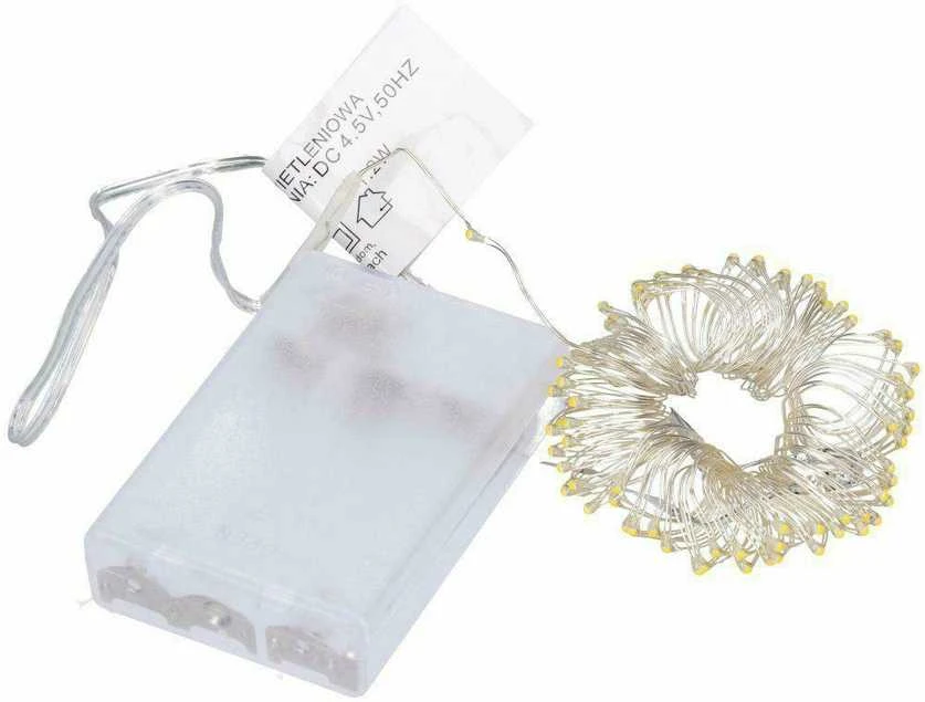 Girlianda 80 LED Micro, šalta balta