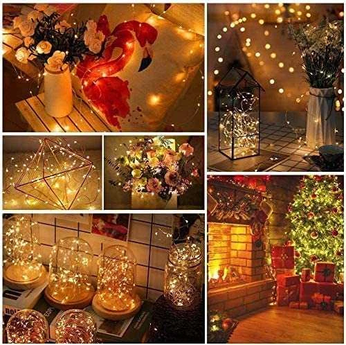 Girlianda 80 LED, šilta balta