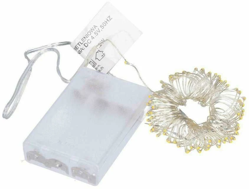 Girlianda 80 LED, šilta balta
