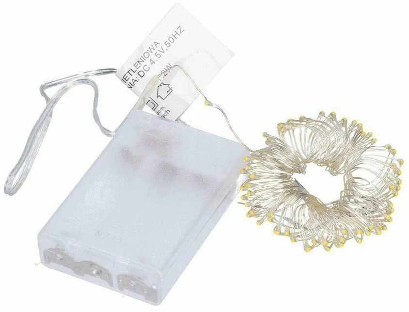 Girlianda 80 LED, šilta balta