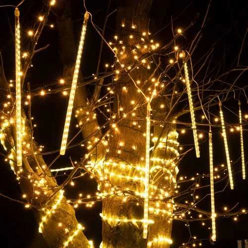 Girlianda Meteorai 144 LED "Smart", šiltai balta