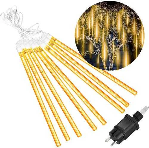 Girlianda Meteorai 144 LED "Smart", šiltai balta