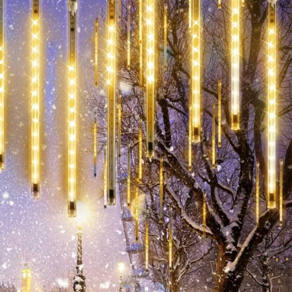 Girlianda Meteorai 144 LED "Smart", šiltai balta