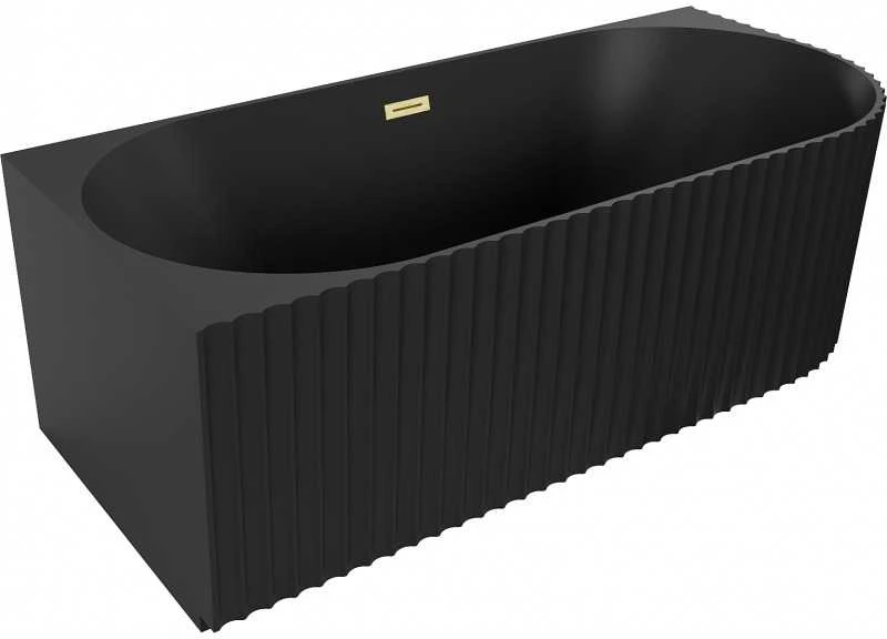 Vonia Mexen Gia, kairinė, 150 x 75 cm, Juodas matt + Brushed auksinis persipylimas