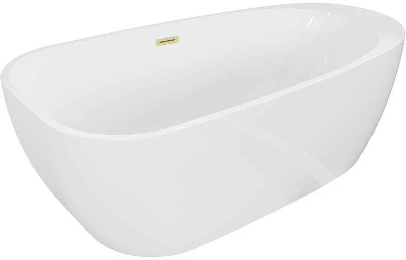 Vonia Mexen Giada, 170 x 90 cm, Baltas + Brushed auksinis persipylimas
