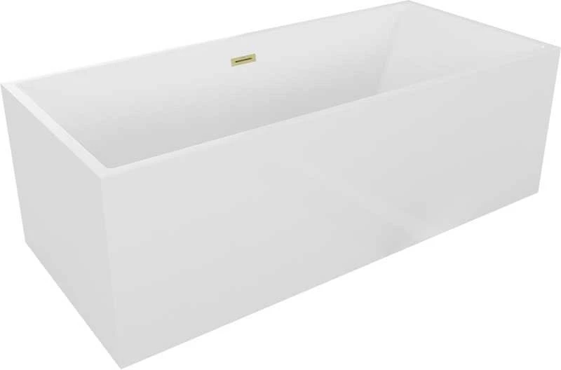 Vonia Mexen Vigo, 178,5 x 80 cm, Baltas + Brushed auksinis persipylimas