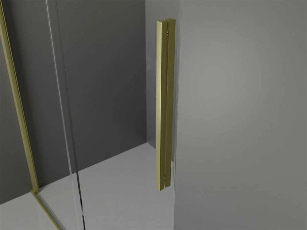 Walk-in dušo sienelė Mexen Velar, Brushed auksinis, 110 x 200 cm