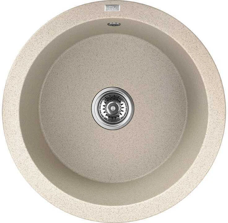 Granitinė virtuvinė plautuvė Laveo Dafne SBD_488Y, rusvai gelsvas