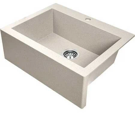 Granitinė virtuvinė plautuvė Laveo Komodo SBK_410A, rusvai gelsvas