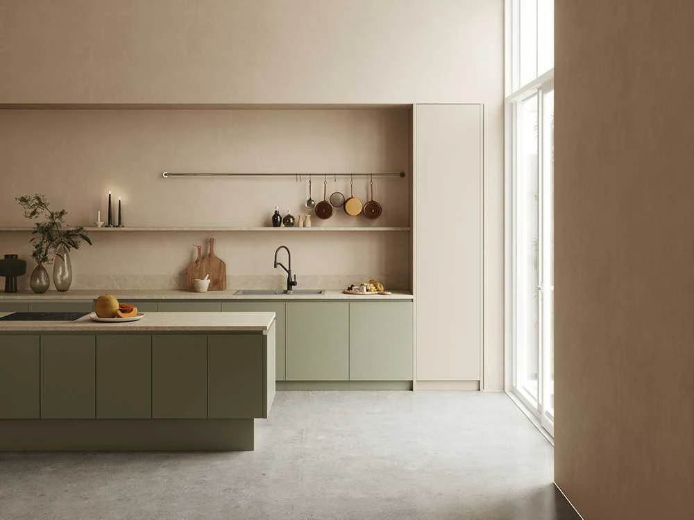Granitinė virtuvinė plautuvė Laveo Milos SPM_5209, Pilkas
