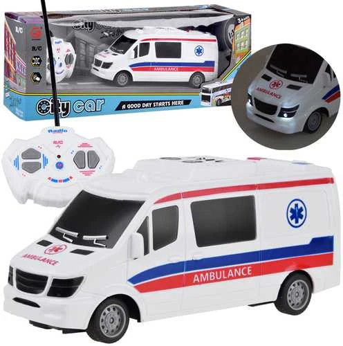 Greitosios pagalbos automobilis su nuotolinio valdymo pultu