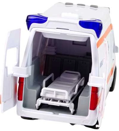 Greitosios pagalbos automobilis su šviesom ir garsais