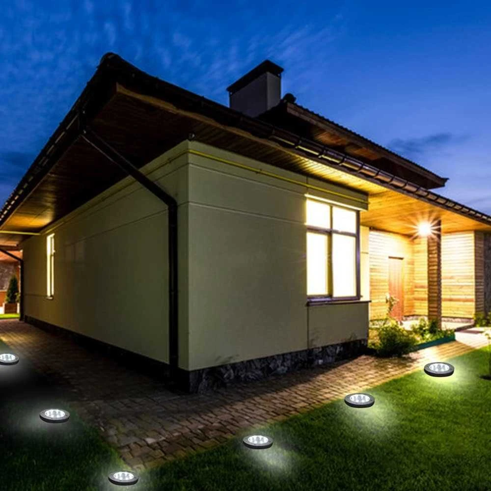 Grindininis sodo šviestuvas Solar Round