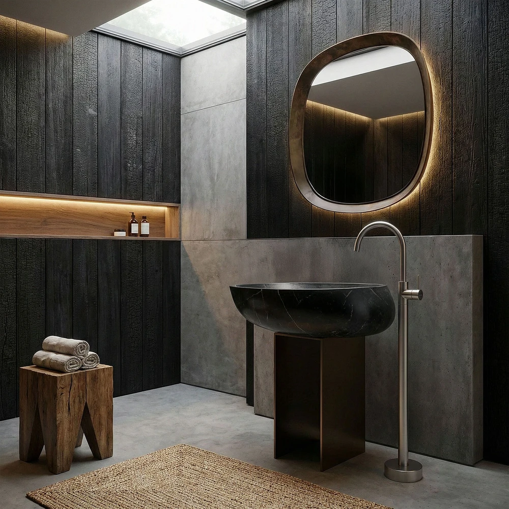 Grindinis praustuvo maišytuvas Rea Lungo, Brushed Nickel