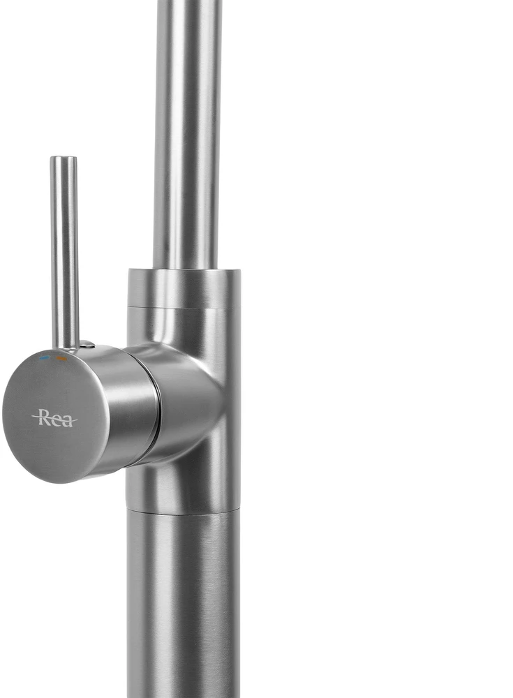Grindinis praustuvo maišytuvas Rea Lungo, Brushed Nickel