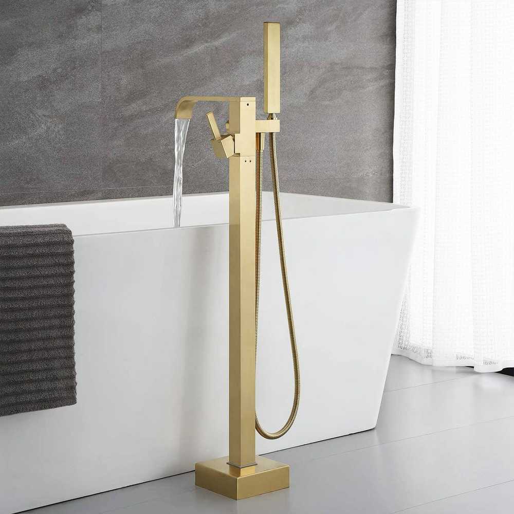 Grindinis vonios maišytuvas REA Carat, Brushed Gold