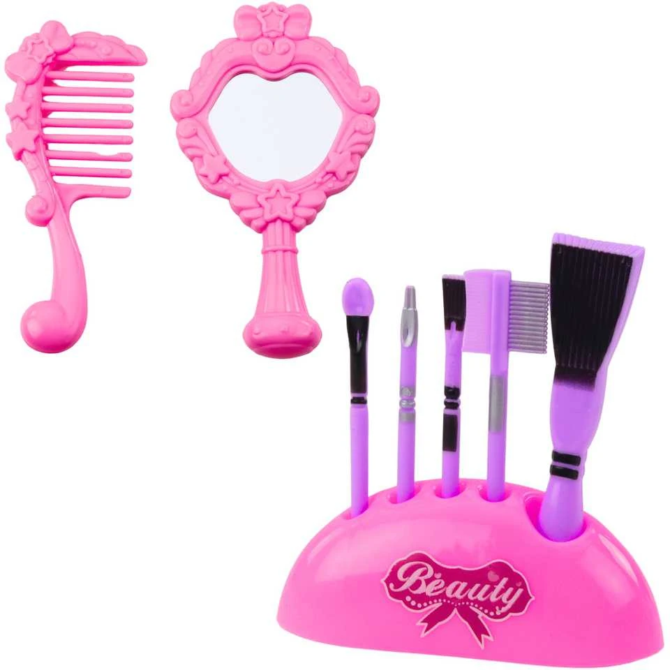 Grožio rinkinys lagamine 2in1 "Vienaragis", rožinis