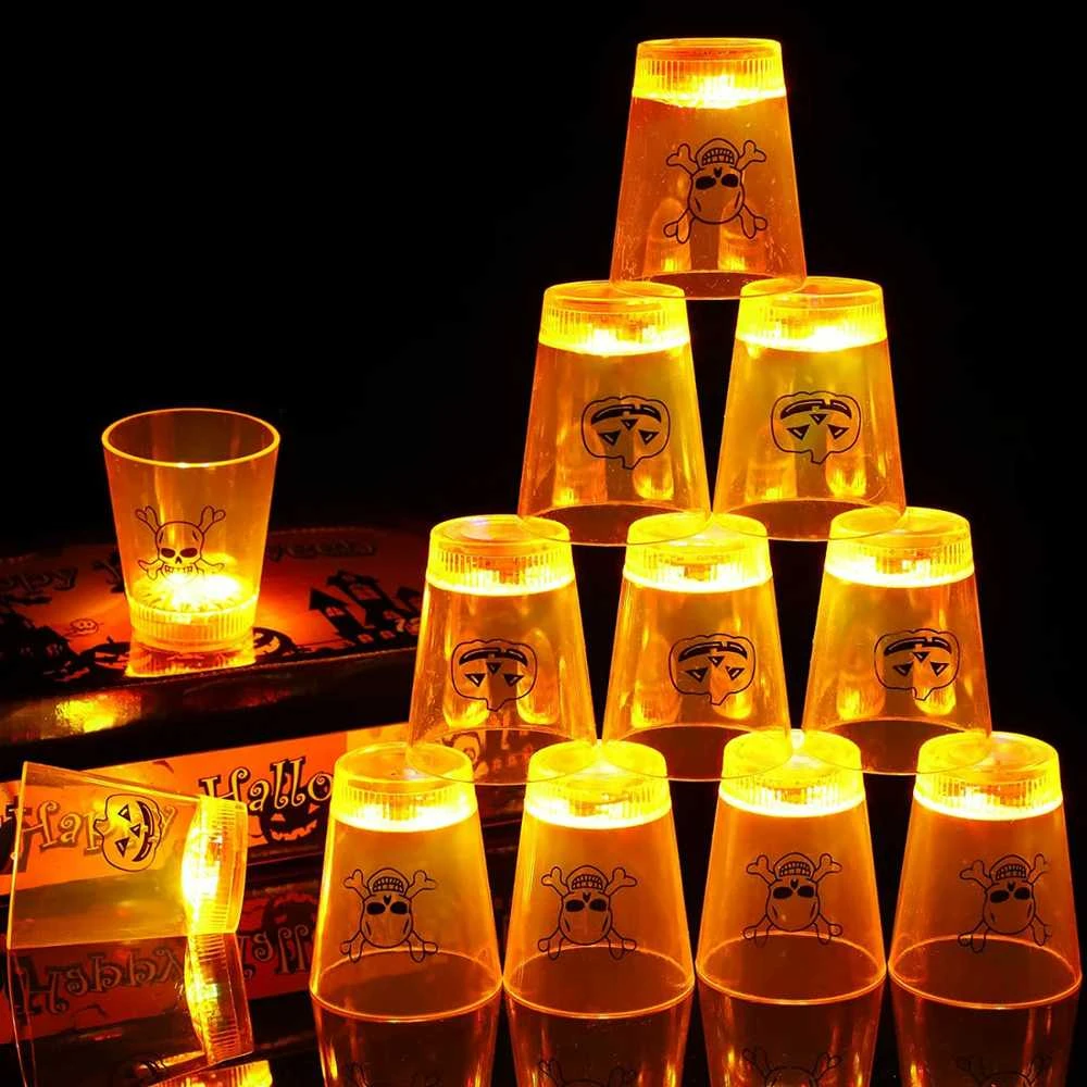 Helovyno stiklinė su LED apšvietimu, 1 vnt.