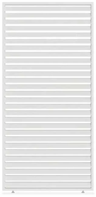 Horizontalių žaliuzių sienelė pavėsinėms Pergola ELEGANCE/DELUXE/FUSION 1.2 m, Baltas (113.3 cm)