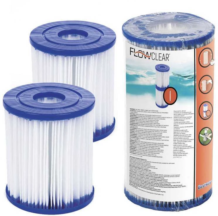 I tipo filtro kasetės 1249 l/val. Bestway, 2 vnt.