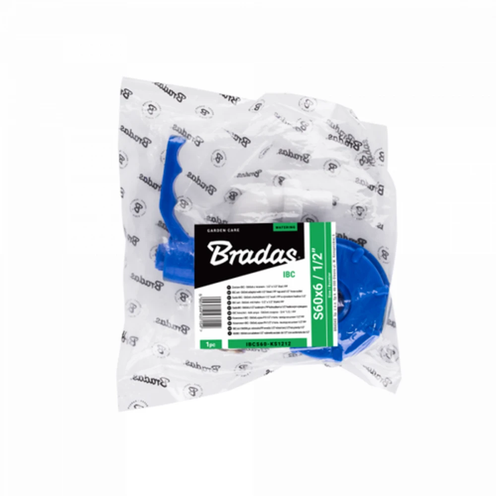 IBC jungtis S60x6 su kraneliu 1/2" Bradas