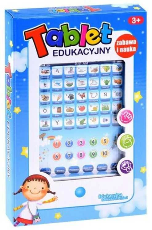 Interaktyvi edukacinė planšetė lenkų kalba, mėlyna