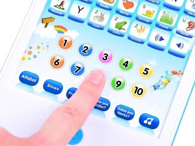 Interaktyvi edukacinė planšetė lenkų kalba, mėlyna