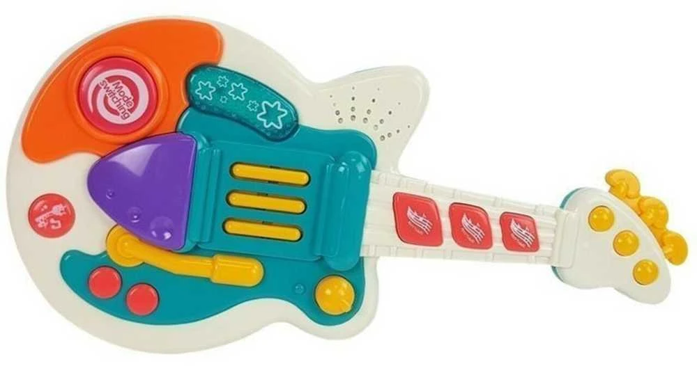 Interaktyvi gitara su garsais ir šviesomis