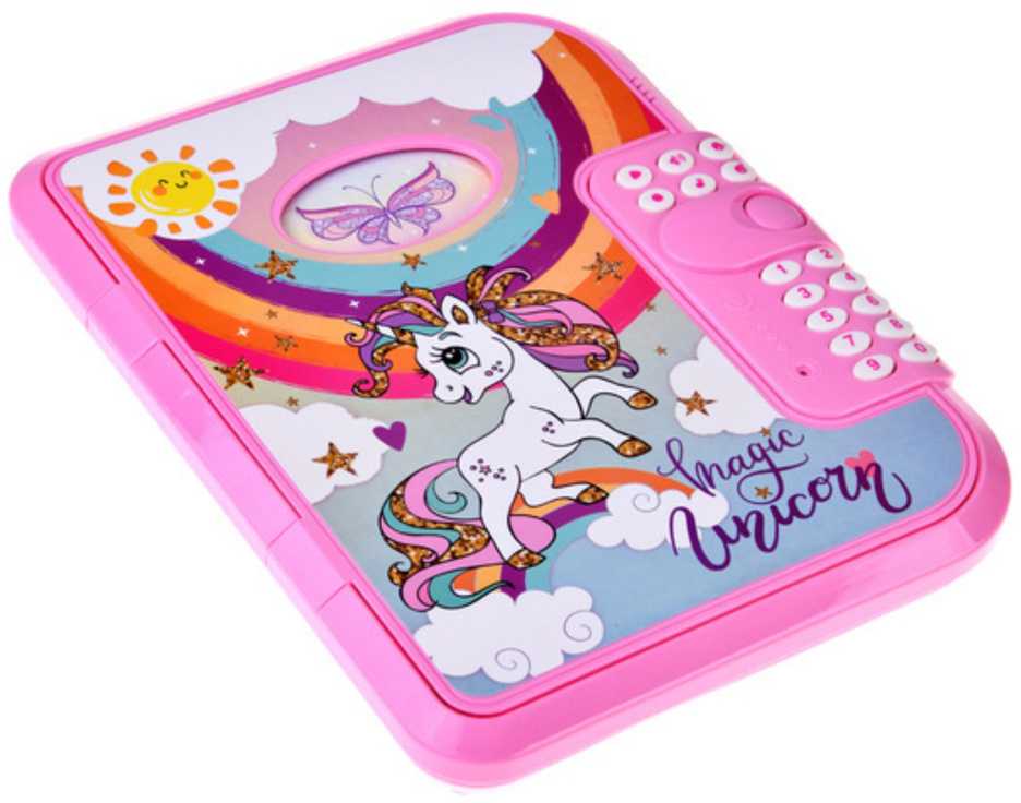 Interaktyvus dienoraštis "Magic Unicorn", rožinis