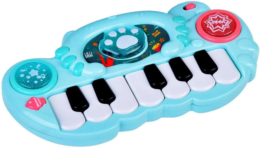 Interaktyvus muzikinis pianinas vaikams, mėlynas