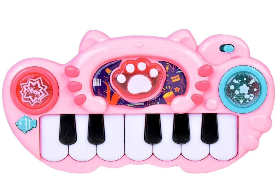 Interaktyvus muzikinis pianinas vaikams, rožinis